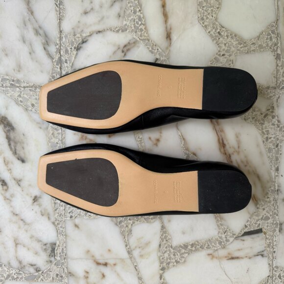 NEW Tony Bianco "Bianca" Black Leather Flats SIZE 8 - $155 MSRP - Picture 9 of 10